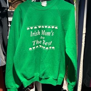 Vintage St. Paddy's Irish Mom Sweatshirt Lee Sz XL